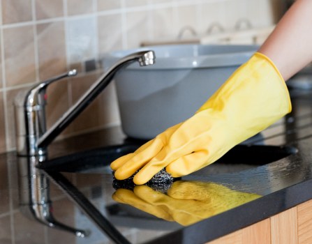 Local cleaning team preparing to clean a flat in SW17