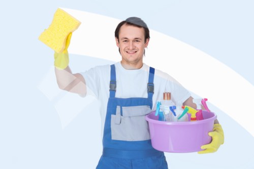 Turnover cleaning supplies and checklist for a SW17 short-let