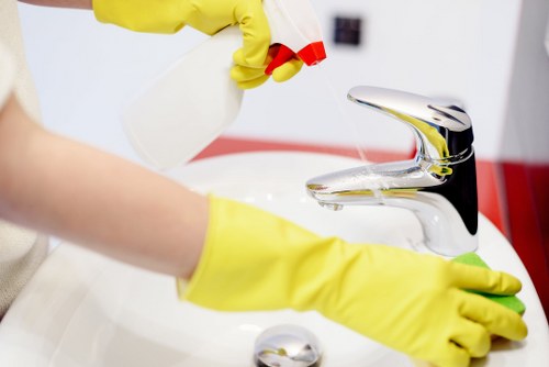Professional carpet cleaning equipment in a SW17 home interior