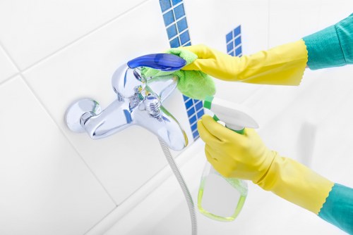 Low-carbon van used by a sustainable cleaning service