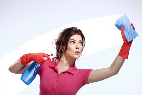 Deep cleaning of a kitchen during a move-out clean in SW17
